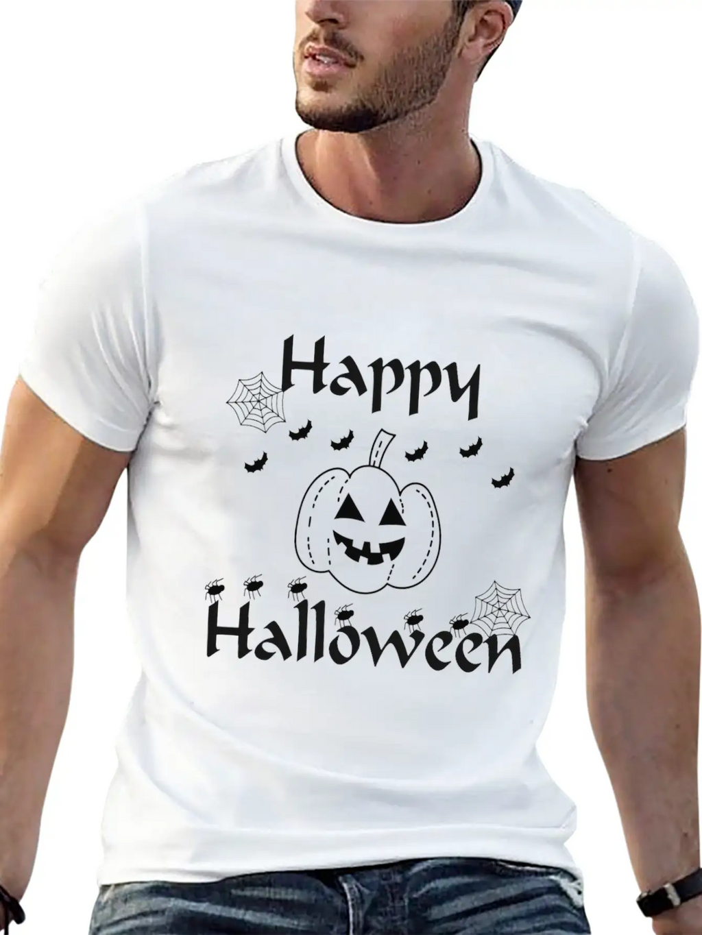 Happy Halloween Classic Cotton Tee – Unisex Comfort For Any Season