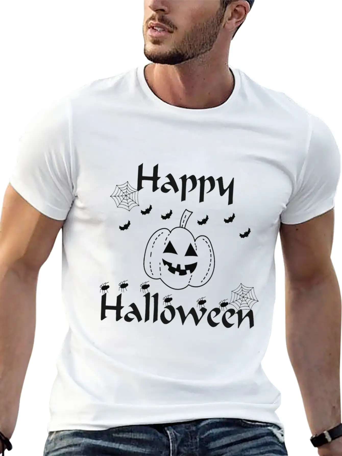 Happy Halloween Classic Cotton Tee – Unisex Comfort For Any Season