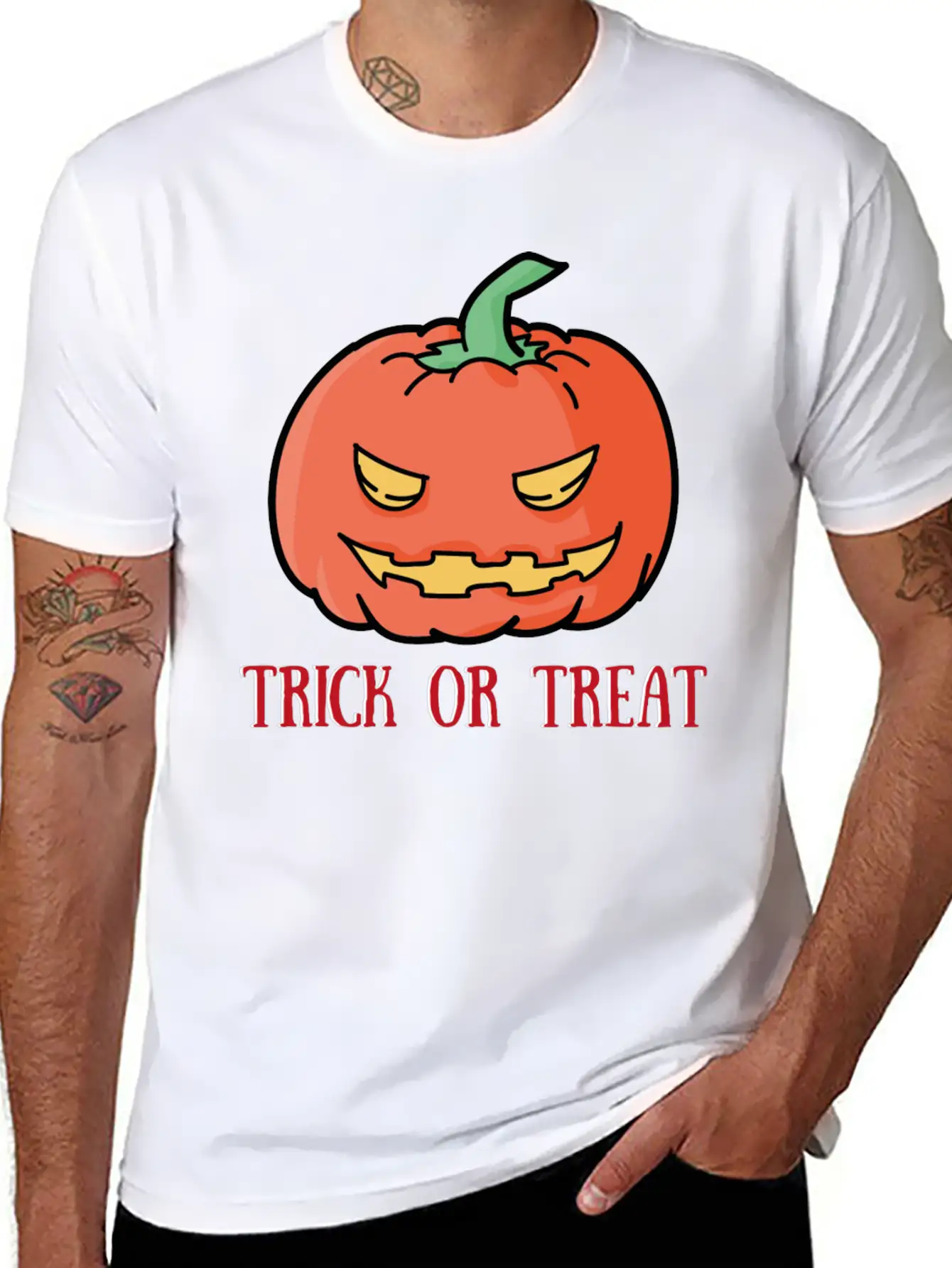 Happy Halloween Monster Zombie Horror Ghost Gift Breathable Soft Cotton T-Shirt – Timeless Casual Look