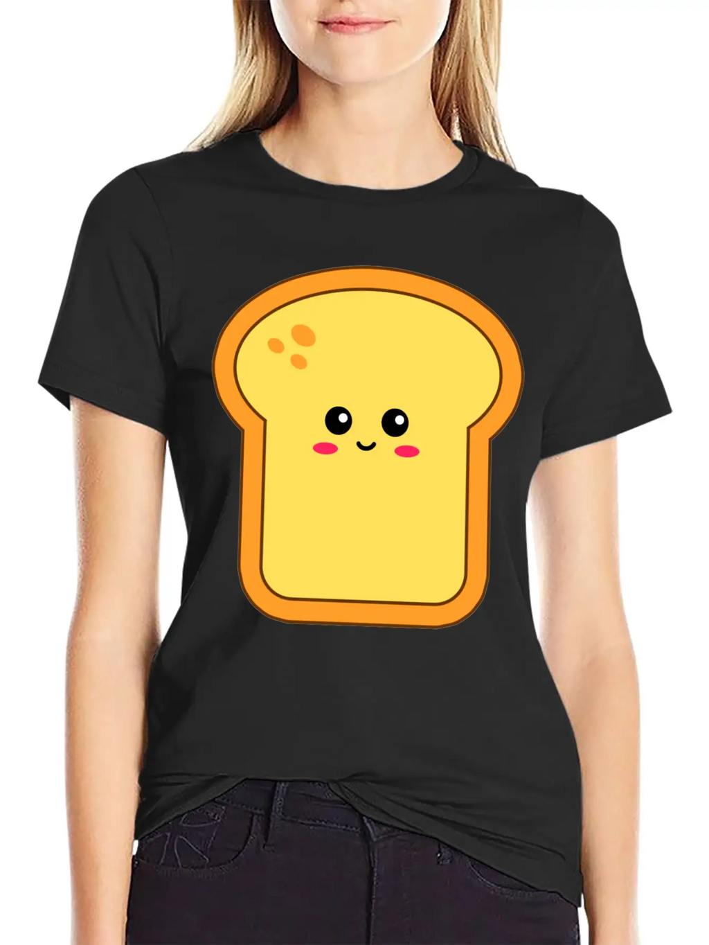Happy Kawaii Bread Timeless Short Sleeve Tee – Comfy And Minimalist Design