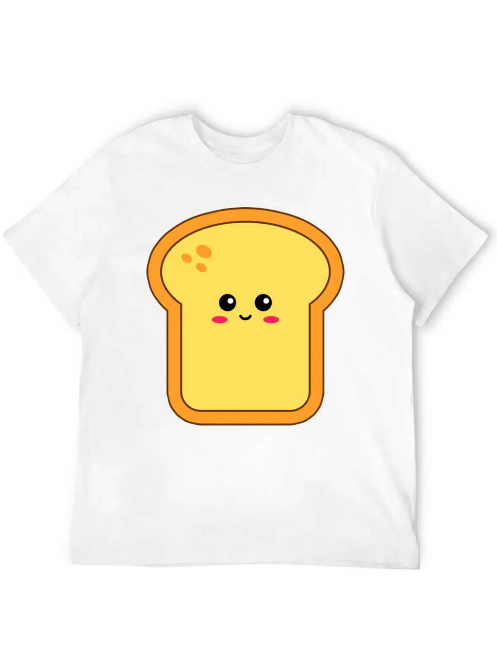 Happy Kawaii Bread Timeless Short Sleeve Tee – Comfy And Minimalist Design