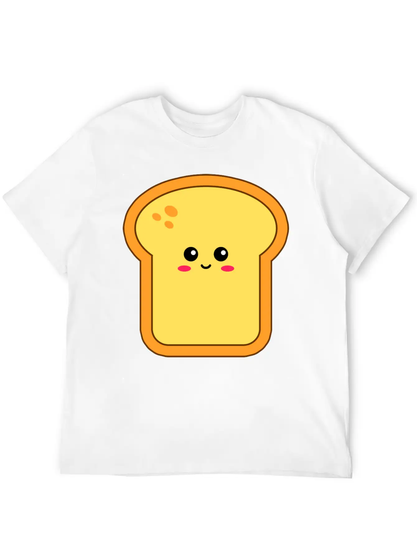 Happy Kawaii Bread Timeless Short Sleeve Tee – Comfy And Minimalist Design