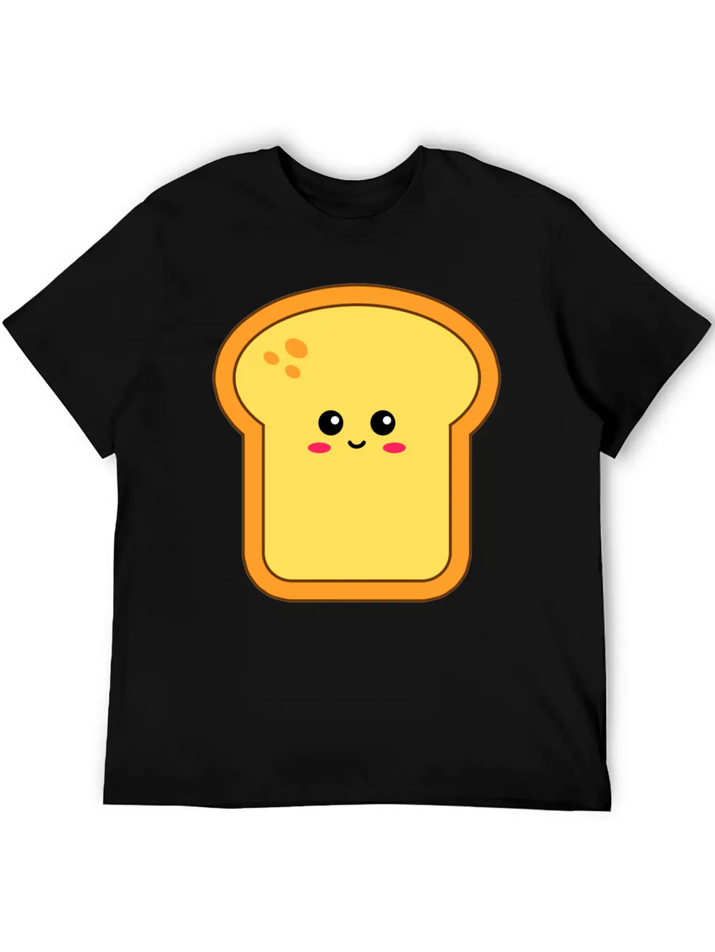 Happy Kawaii Bread Timeless Short Sleeve Tee – Comfy And Minimalist Design