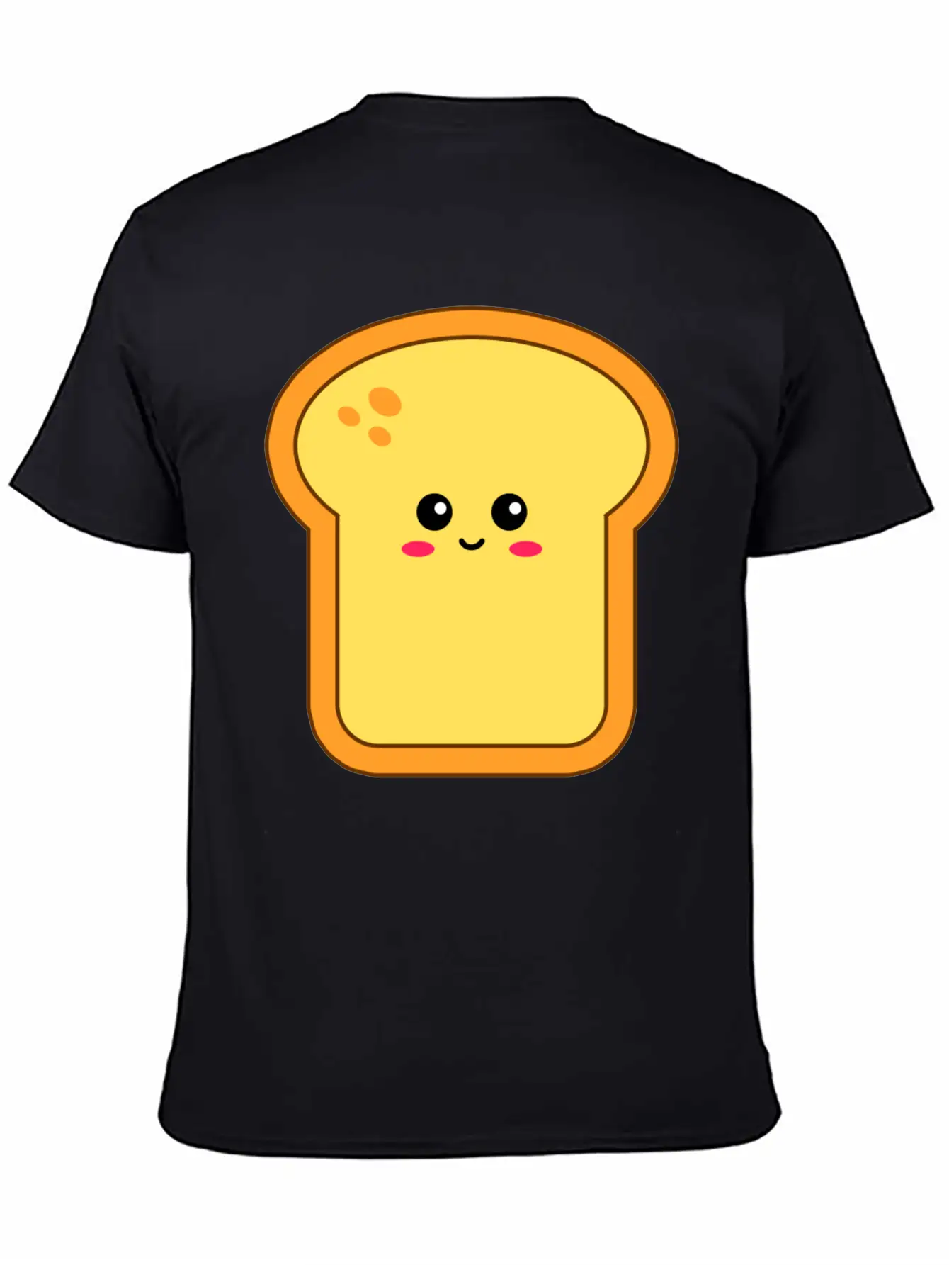 Happy Kawaii Bread Timeless Short Sleeve Tee – Comfy And Minimalist Design