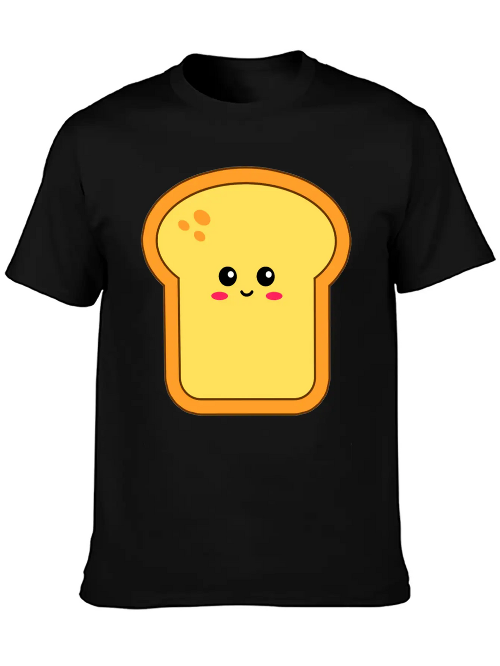 Happy Kawaii Bread Timeless Short Sleeve Tee – Comfy And Minimalist Design