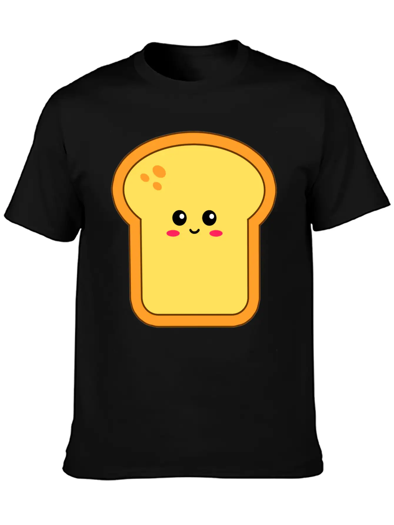 Happy Kawaii Bread Timeless Short Sleeve Tee – Comfy And Minimalist Design