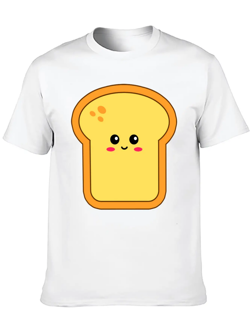 Happy Kawaii Bread Timeless Short Sleeve Tee – Comfy And Minimalist Design