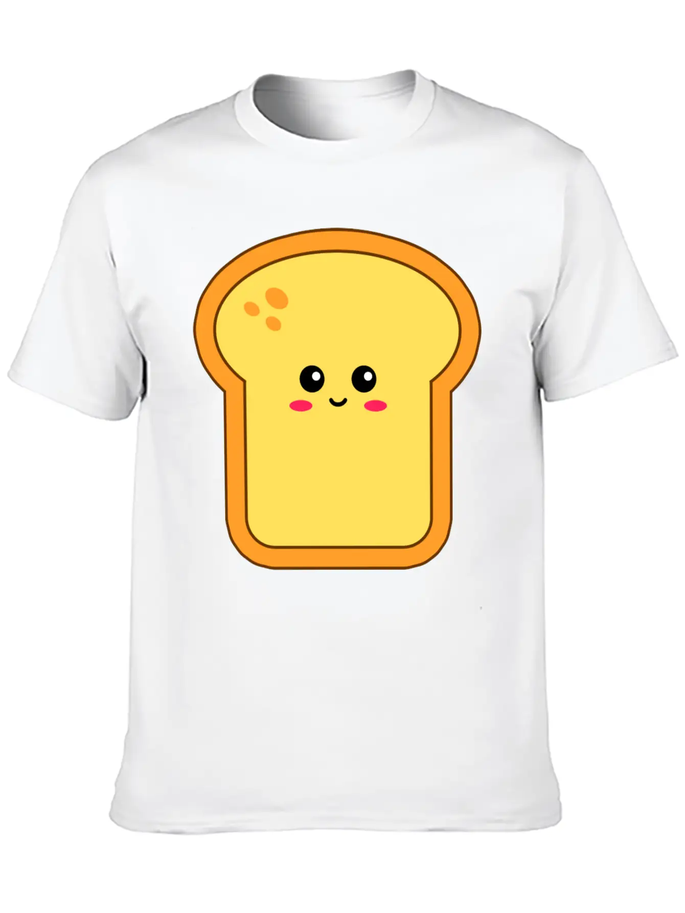 Happy Kawaii Bread Timeless Short Sleeve Tee – Comfy And Minimalist Design