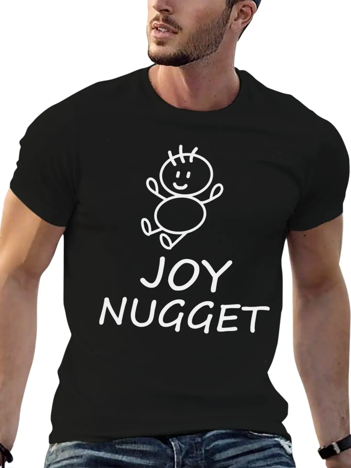 Happy Kid Joy Nugget Basic Graphic T-Shirt – Daily Comfort In Soft Cotton