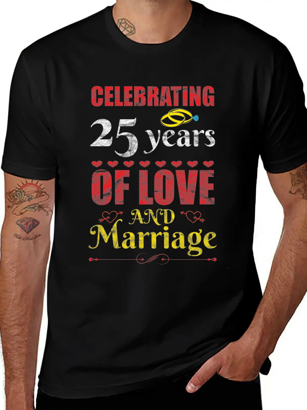 Happy Married And Forever Happy Essential Cotton Tee For Daily Outfits – Unisex Style