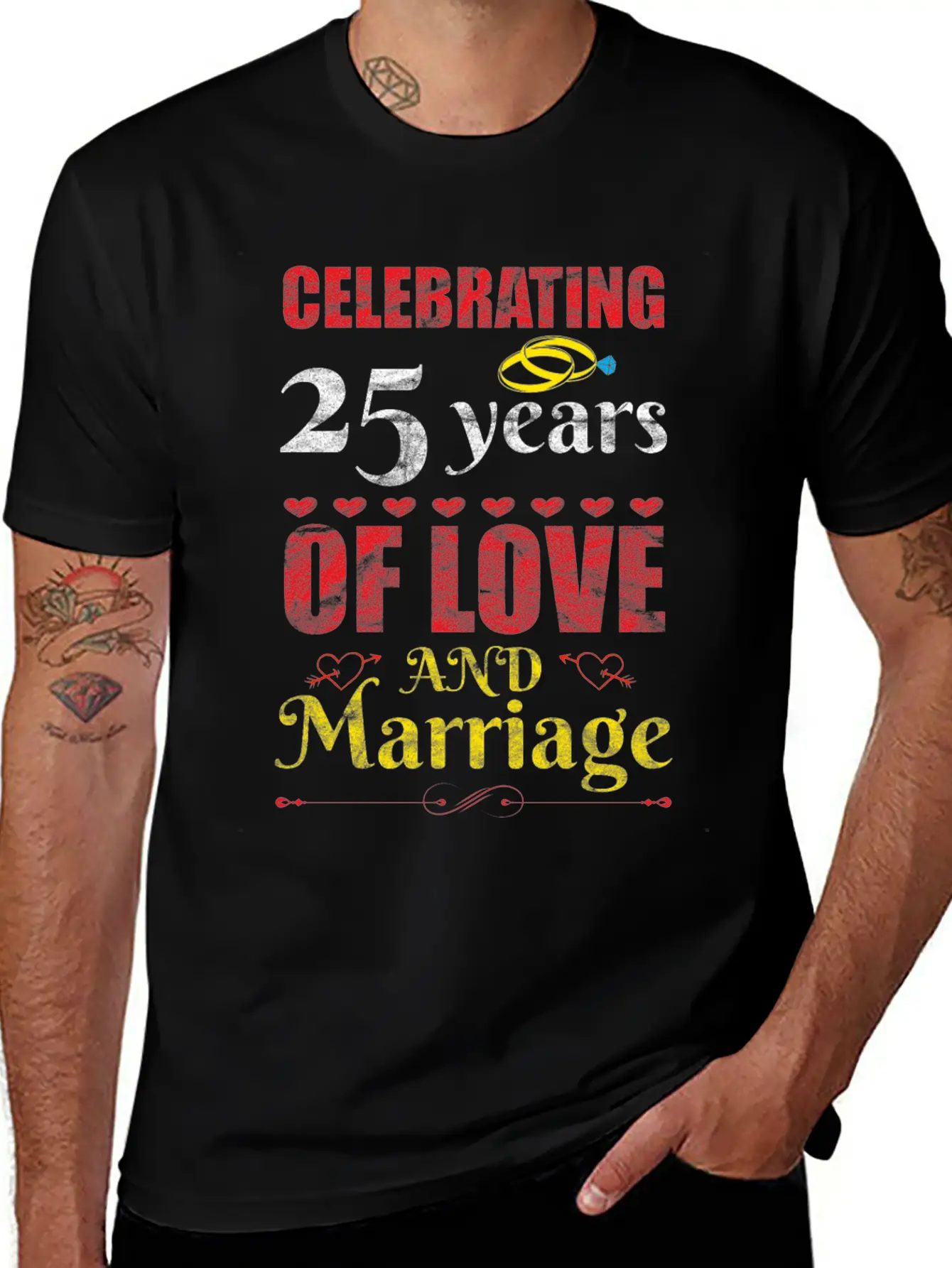 Happy Married And Forever Happy Essential Cotton Tee For Daily Outfits – Unisex Style