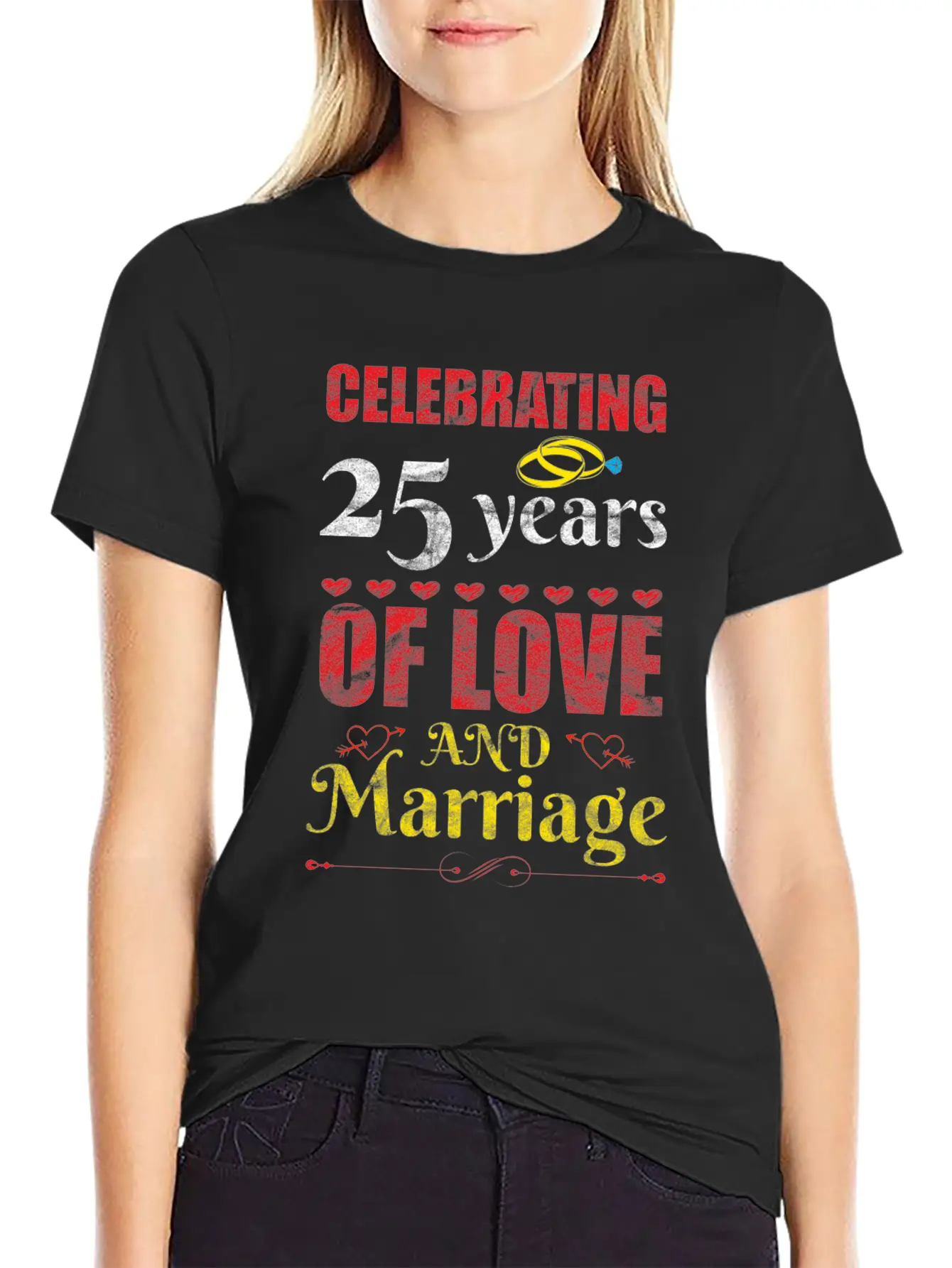 Happy Married And Forever Happy Essential Cotton Tee For Daily Outfits – Unisex Style