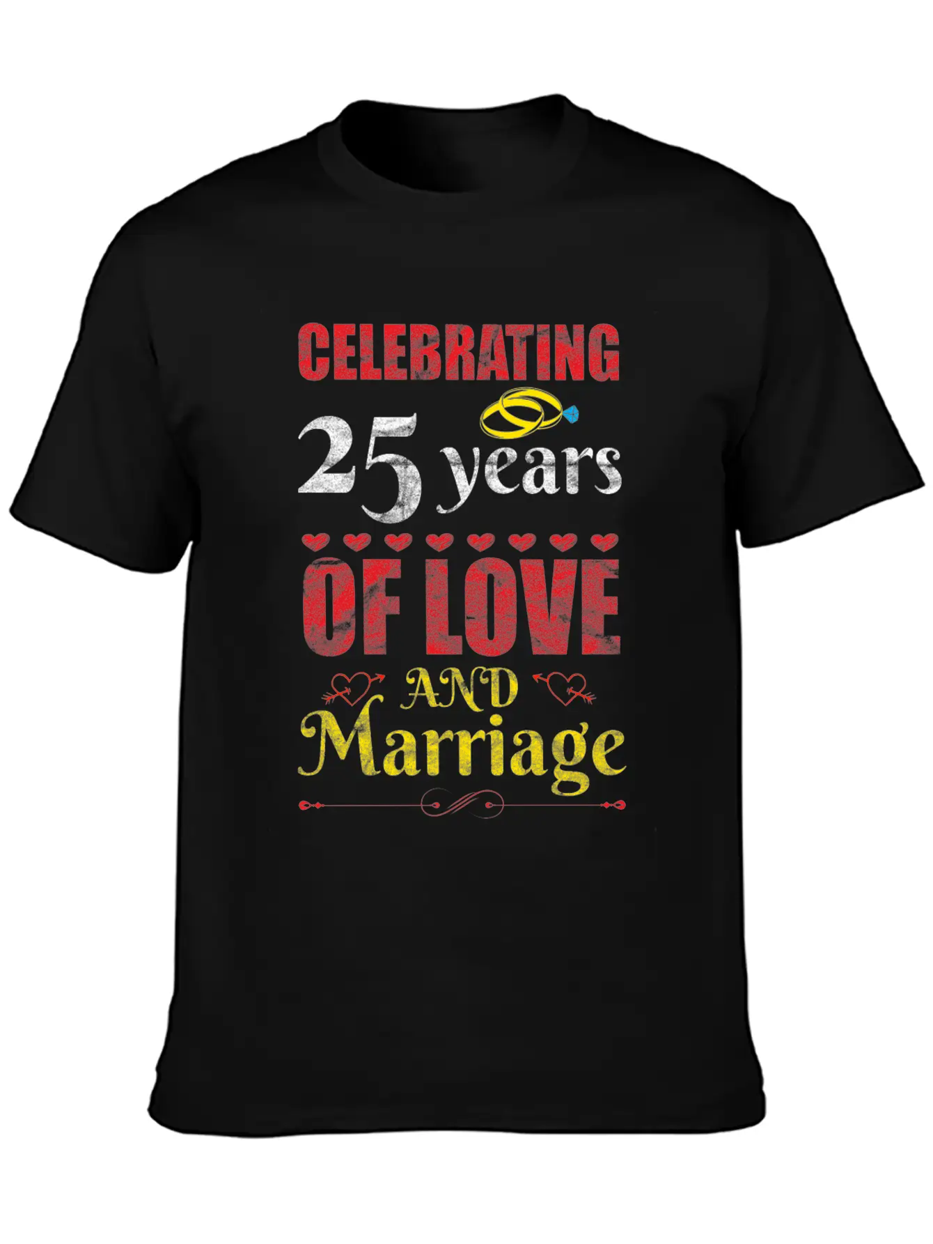 Happy Married And Forever Happy Essential Cotton Tee For Daily Outfits – Unisex Style