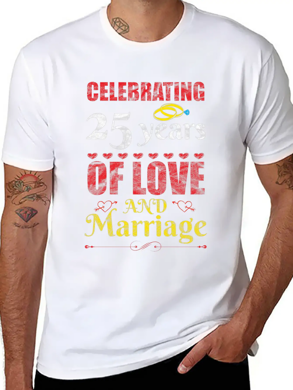 Happy Married And Forever Happy Essential Cotton Tee For Daily Outfits – Unisex Style