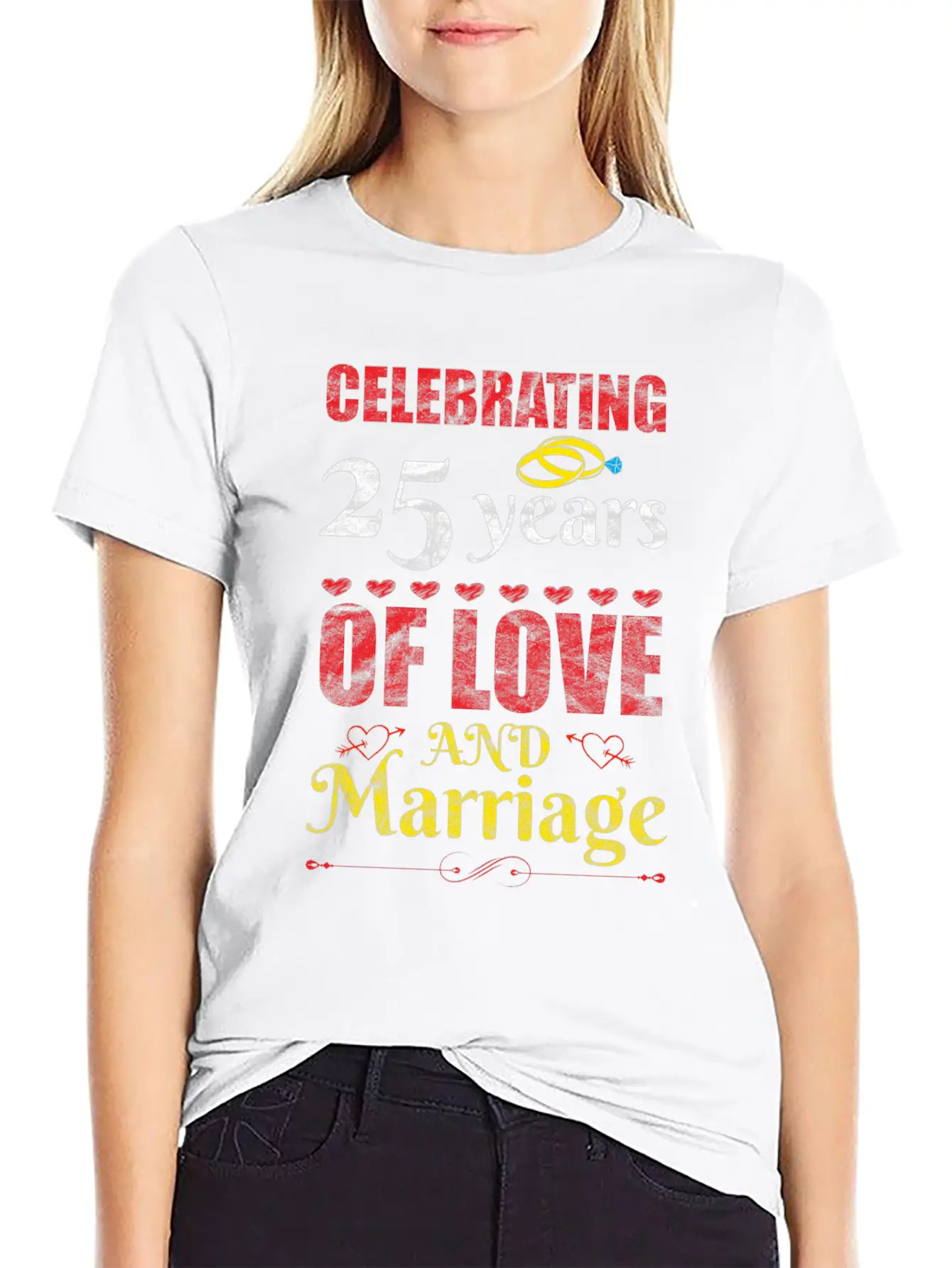Happy Married And Forever Happy Essential Cotton Tee For Daily Outfits – Unisex Style