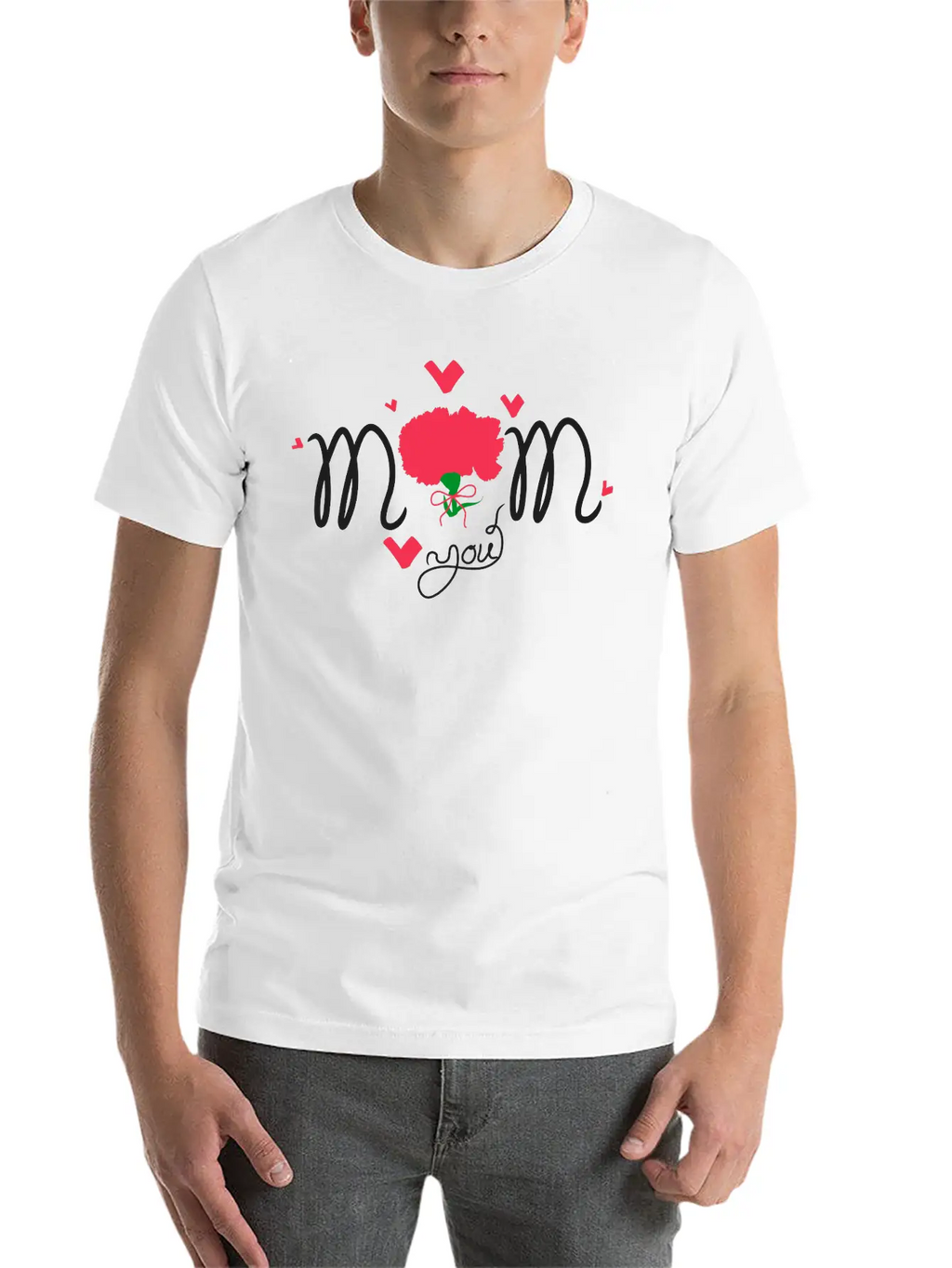 Happy Mother's Day Lettering Basic Graphic T-Shirt – Daily Comfort In Soft Cotton