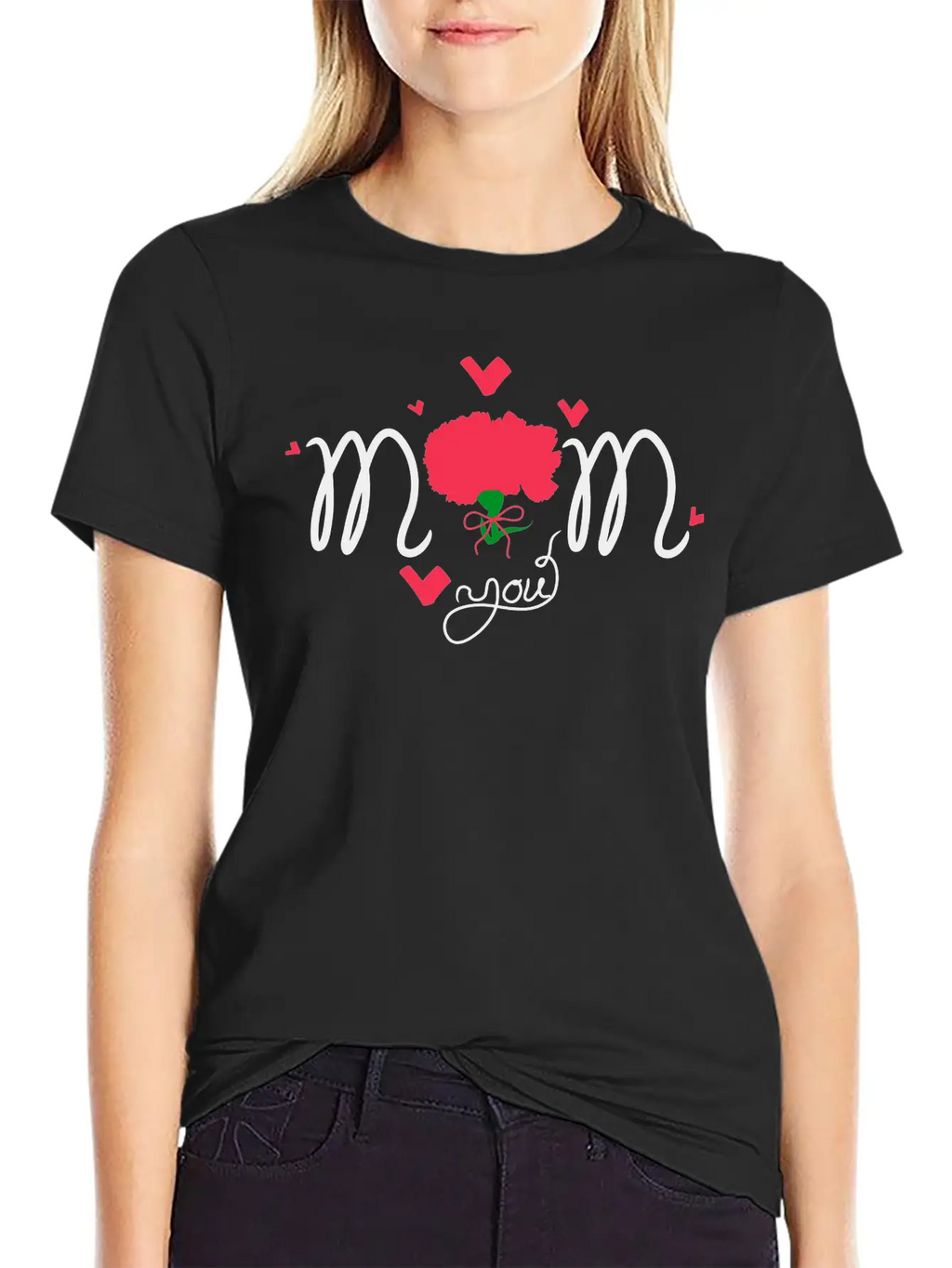 Happy Mother's Day Lettering Basic Graphic T-Shirt – Daily Comfort In Soft Cotton