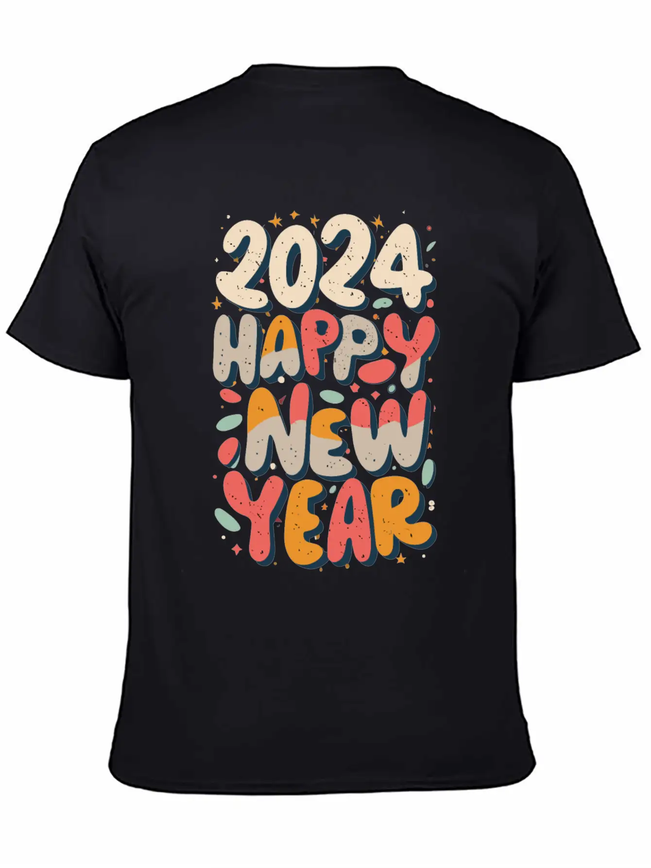 Happy New Year 2024 Silvester Party Outfit Unisex Casual T-Shirt – Clean Design For Daily Comfort