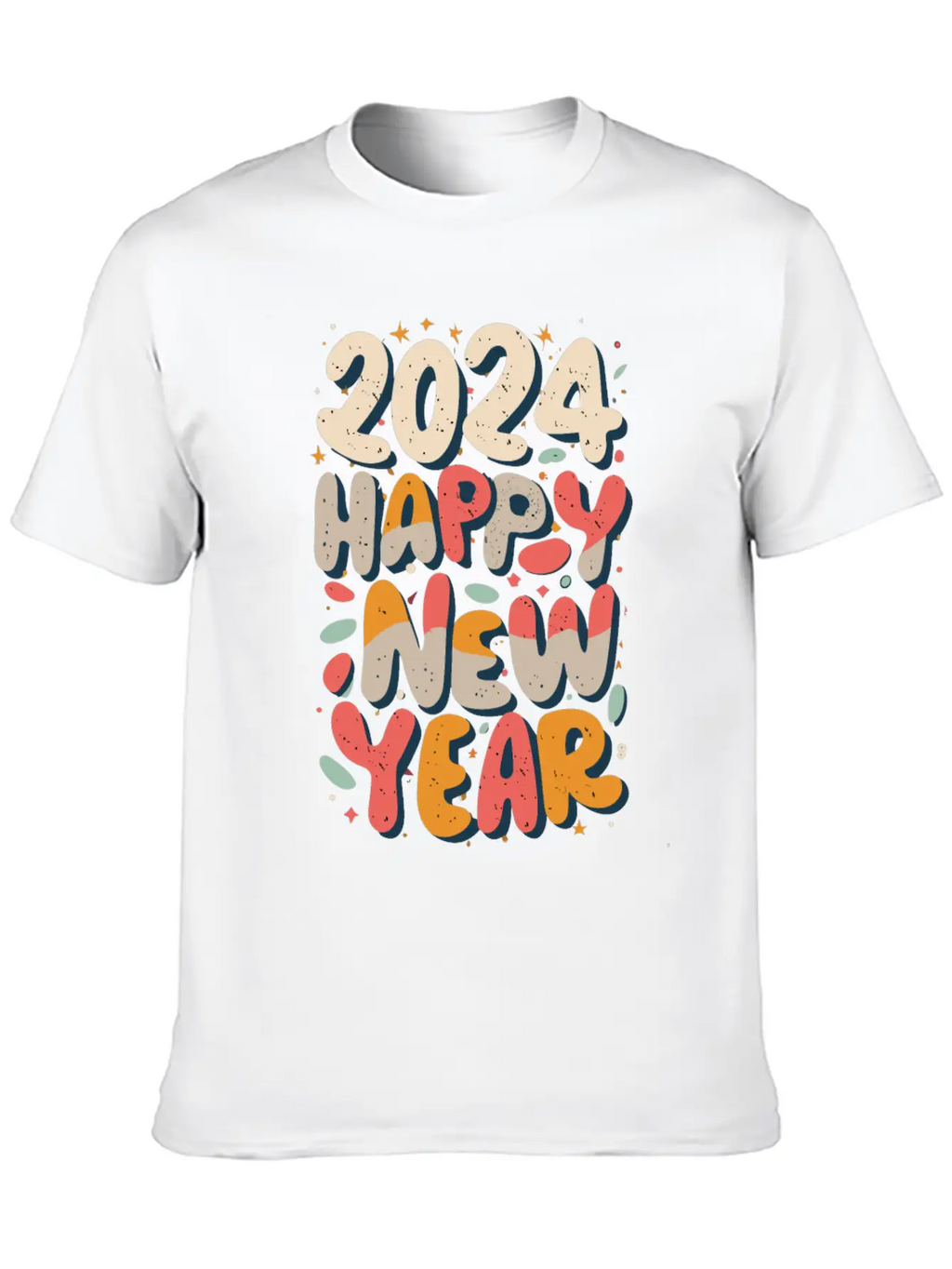 Happy New Year 2024 Silvester Party Outfit Unisex Casual T-Shirt – Clean Design For Daily Comfort