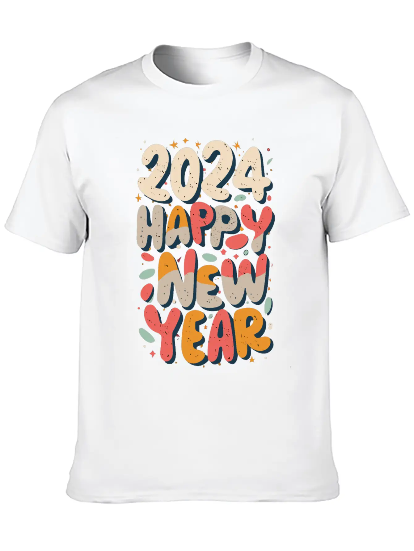 Happy New Year 2024 Silvester Party Outfit Unisex Casual T-Shirt – Clean Design For Daily Comfort
