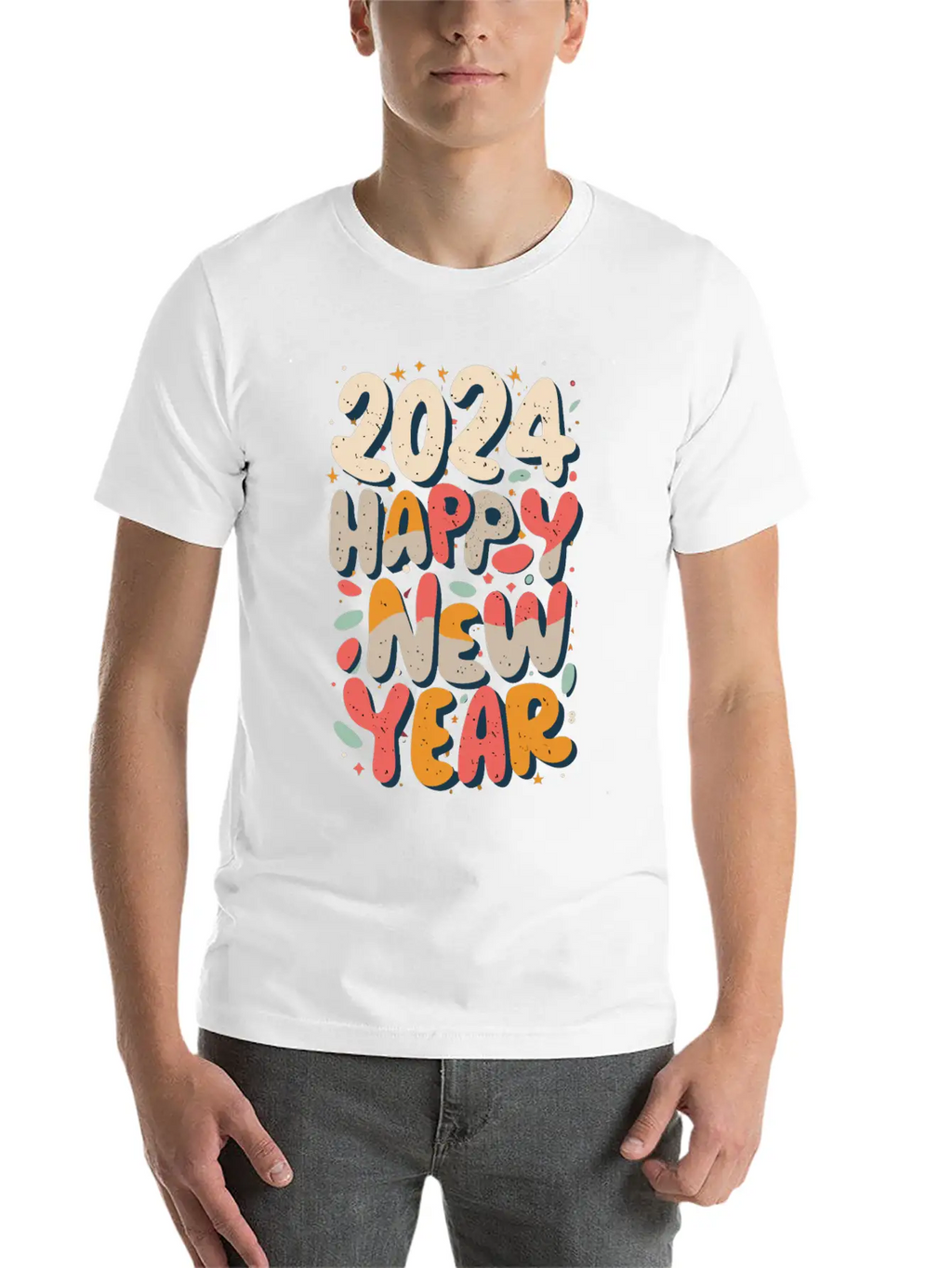 Happy New Year 2024 Silvester Party Outfit Unisex Casual T-Shirt – Clean Design For Daily Comfort