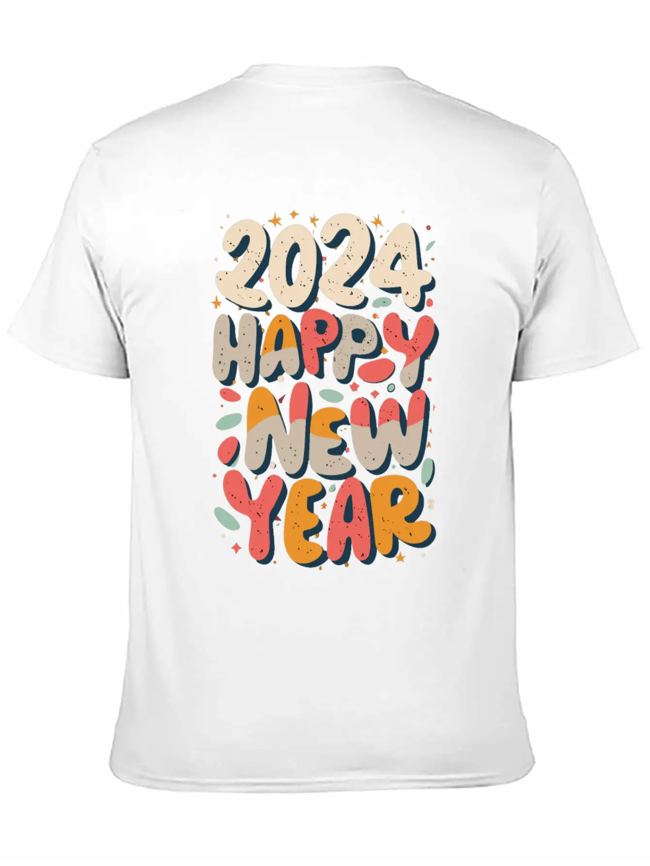 Happy New Year 2024 Silvester Party Outfit Unisex Casual T-Shirt – Clean Design For Daily Comfort