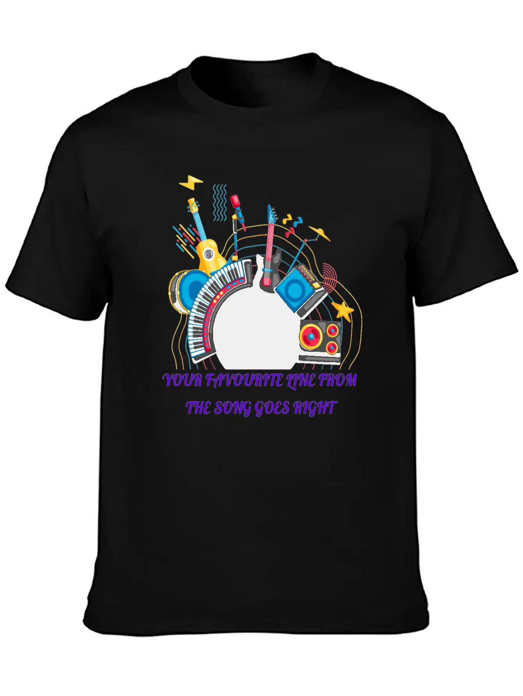 Happy New Year Music Modern Fit Casual T-Shirt – Clean And Versatile Design