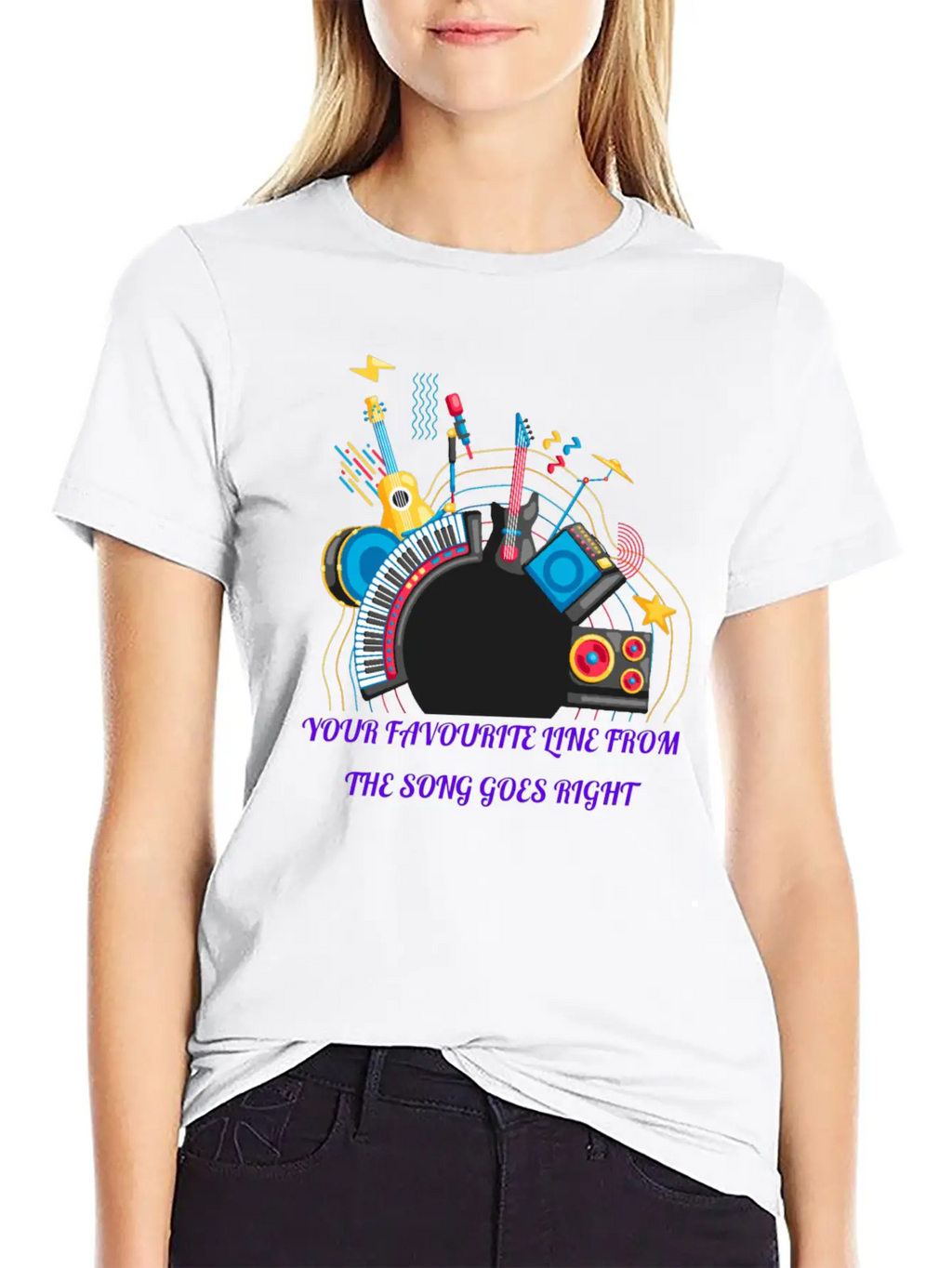 Happy New Year Music Modern Fit Casual T-Shirt – Clean And Versatile Design