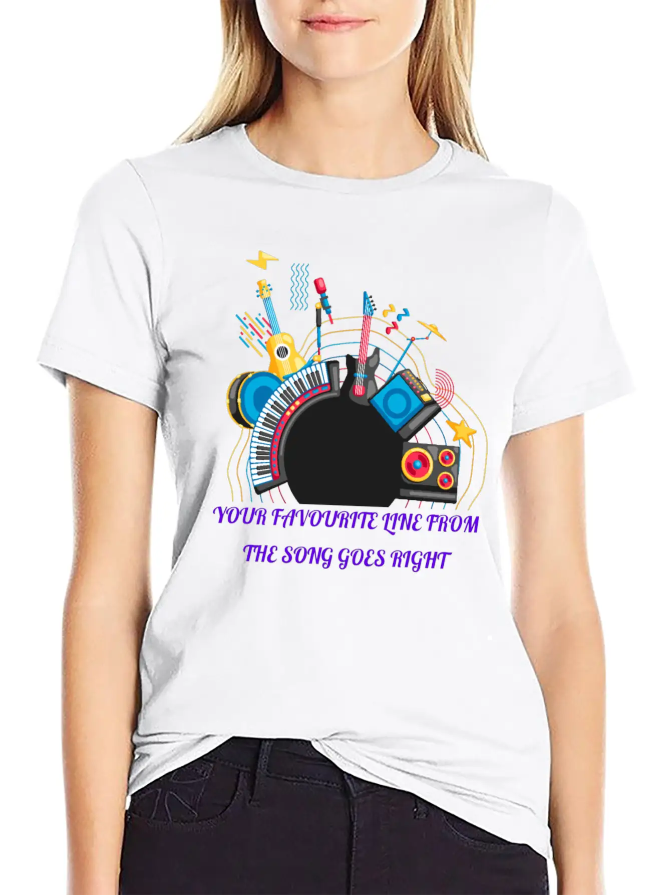 Happy New Year Music Modern Fit Casual T-Shirt – Clean And Versatile Design