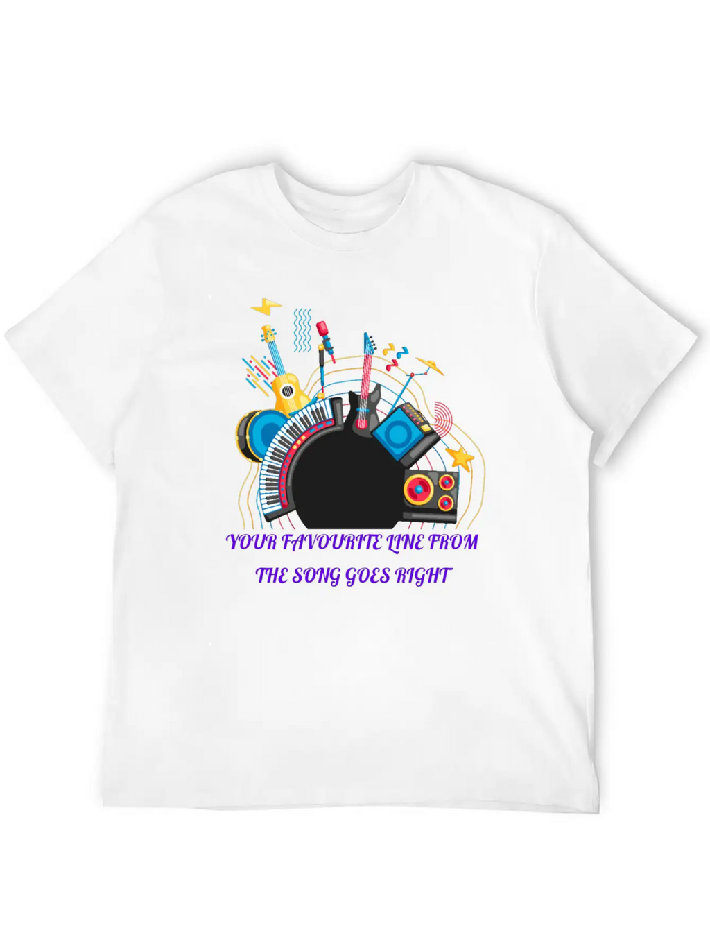 Happy New Year Music Modern Fit Casual T-Shirt – Clean And Versatile Design
