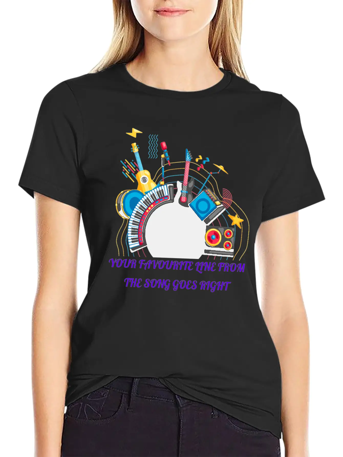 Happy New Year Music Modern Fit Casual T-Shirt – Clean And Versatile Design