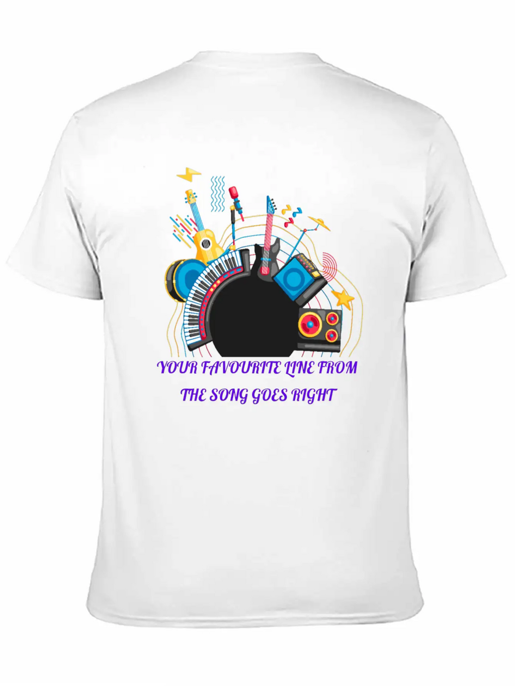 Happy New Year Music Modern Fit Casual T-Shirt – Clean And Versatile Design