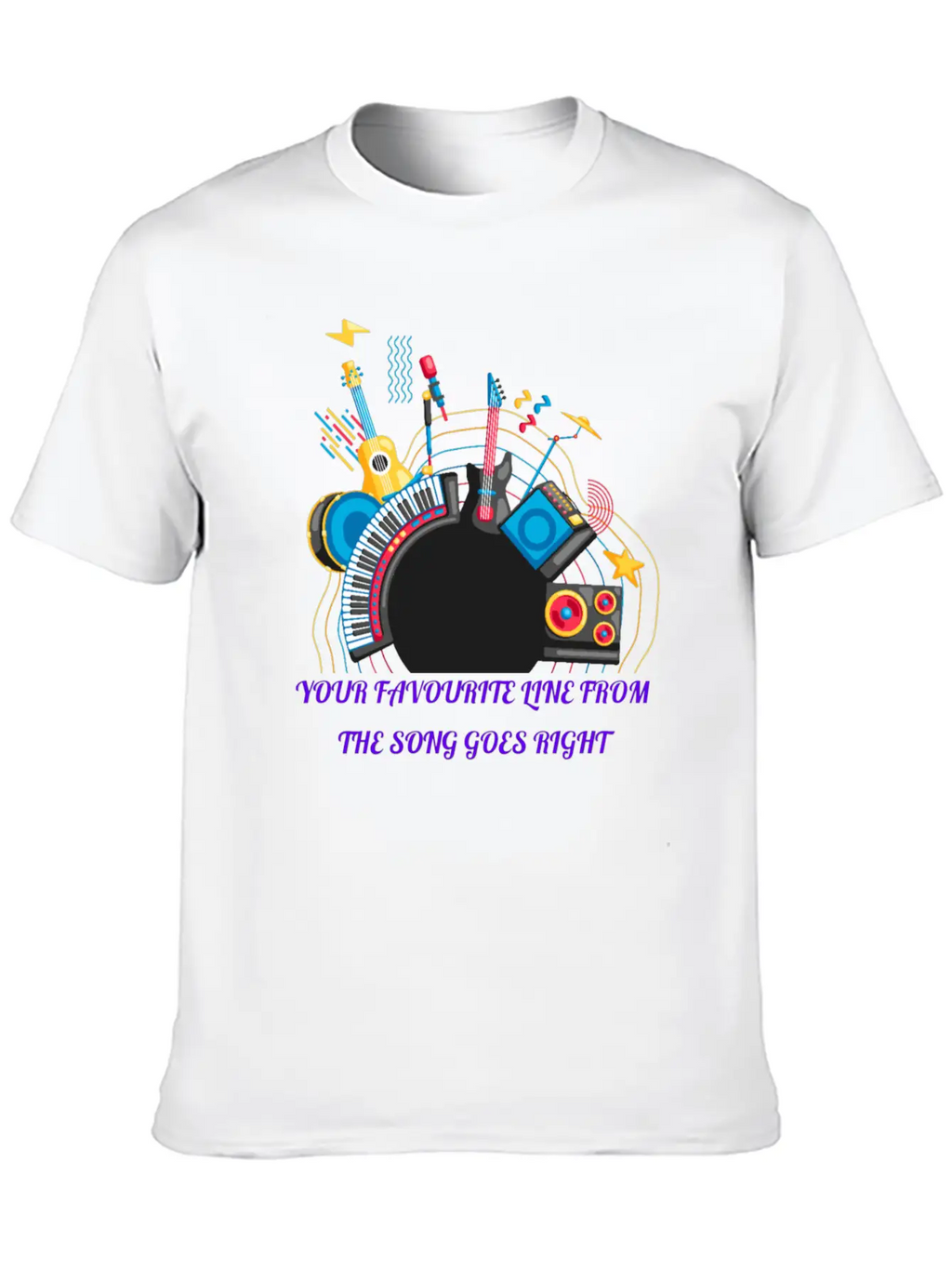 Happy New Year Music Modern Fit Casual T-Shirt – Clean And Versatile Design