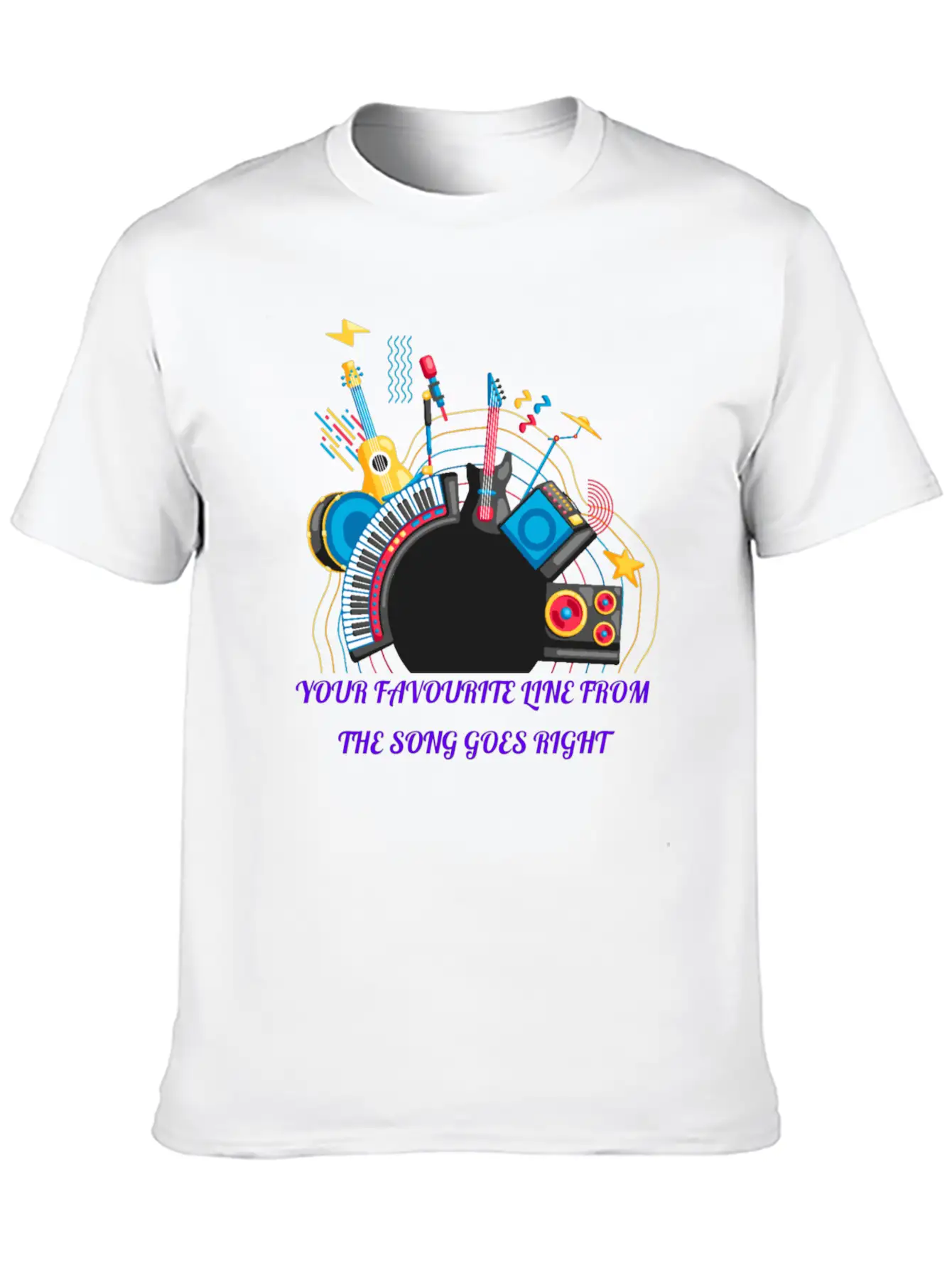 Happy New Year Music Modern Fit Casual T-Shirt – Clean And Versatile Design