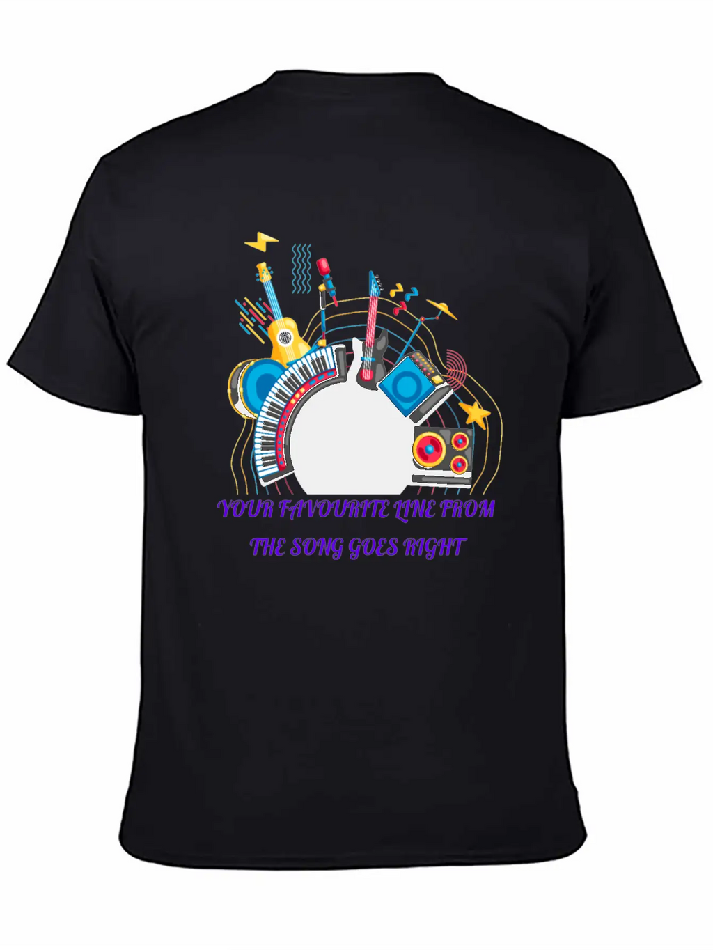 Happy New Year Music Modern Fit Casual T-Shirt – Clean And Versatile Design