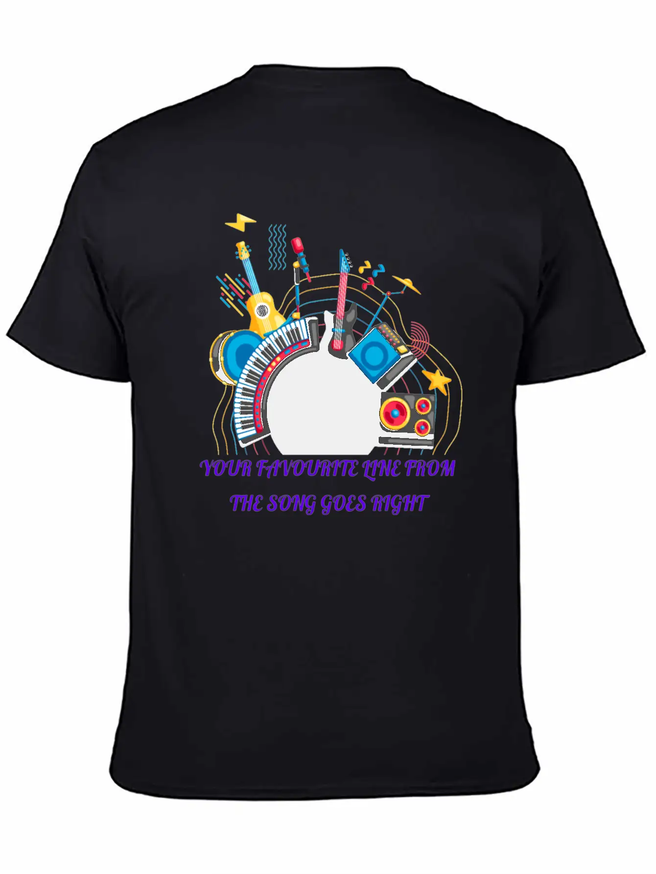 Happy New Year Music Modern Fit Casual T-Shirt – Clean And Versatile Design