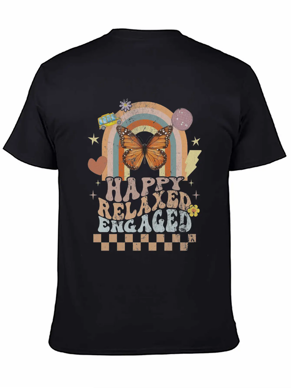 Happy Relaxed Engaged Aba Behavior Analyst Special Basic Graphic T-Shirt – Daily Comfort In Soft Cotton
