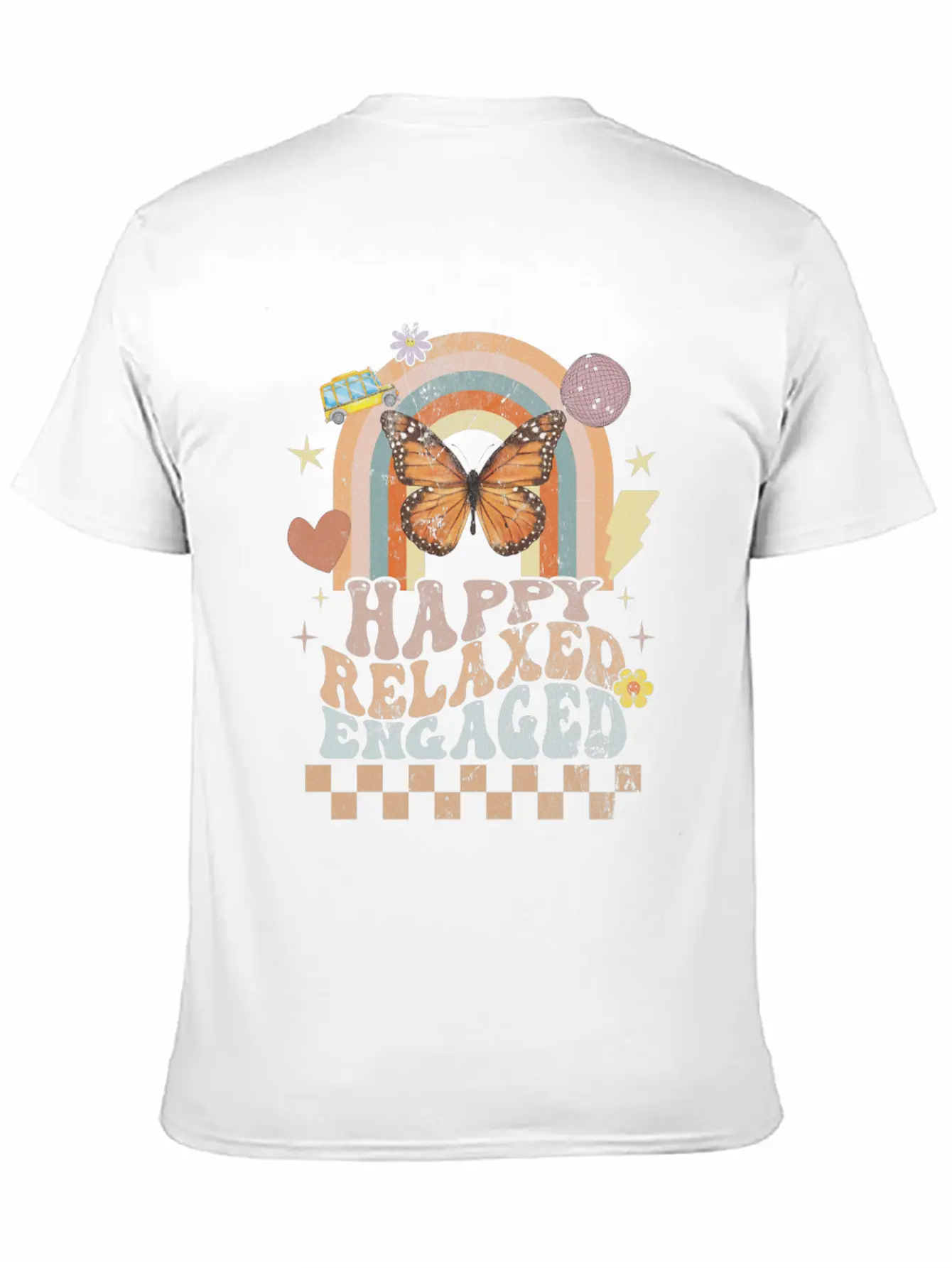 Happy Relaxed Engaged Aba Behavior Analyst Special Basic Graphic T-Shirt – Daily Comfort In Soft Cotton
