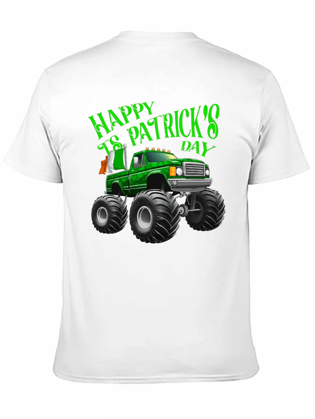 Happy St Patricks Day Toddler Lucky Monster Truck Classic Cotton Tee – Unisex Comfort For Any Season