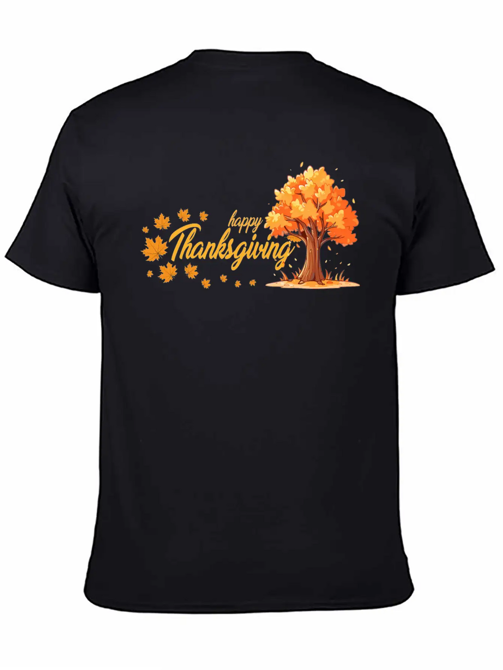 Happy Thanksgiving Unisex Casual T-Shirt – Clean Design For Daily Comfort