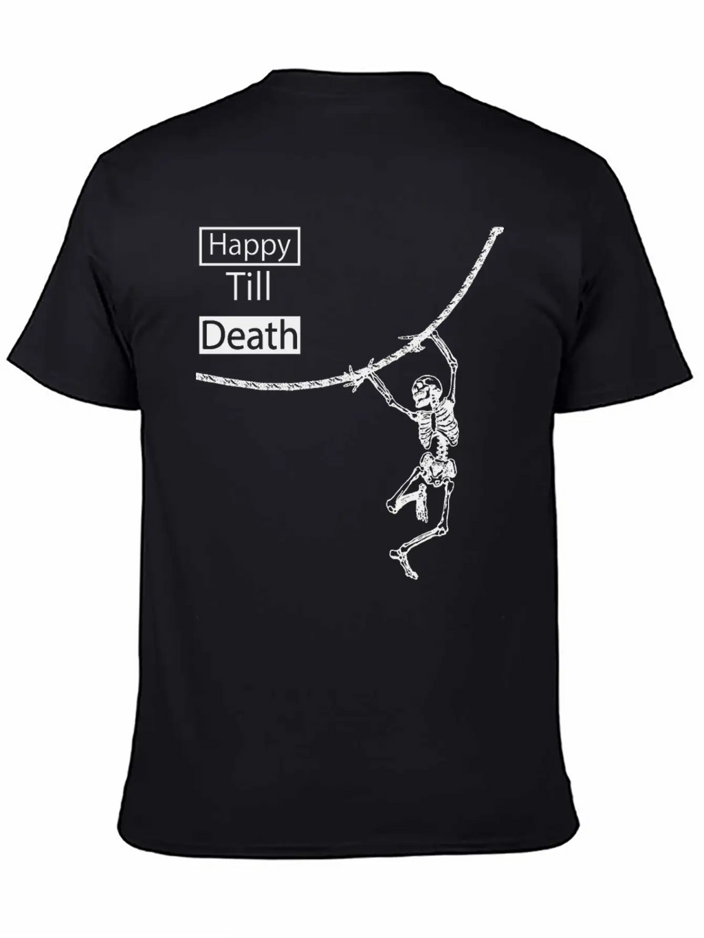 Happy Till Death, Timeless Short Sleeve Tee – Comfy And Minimalist Design