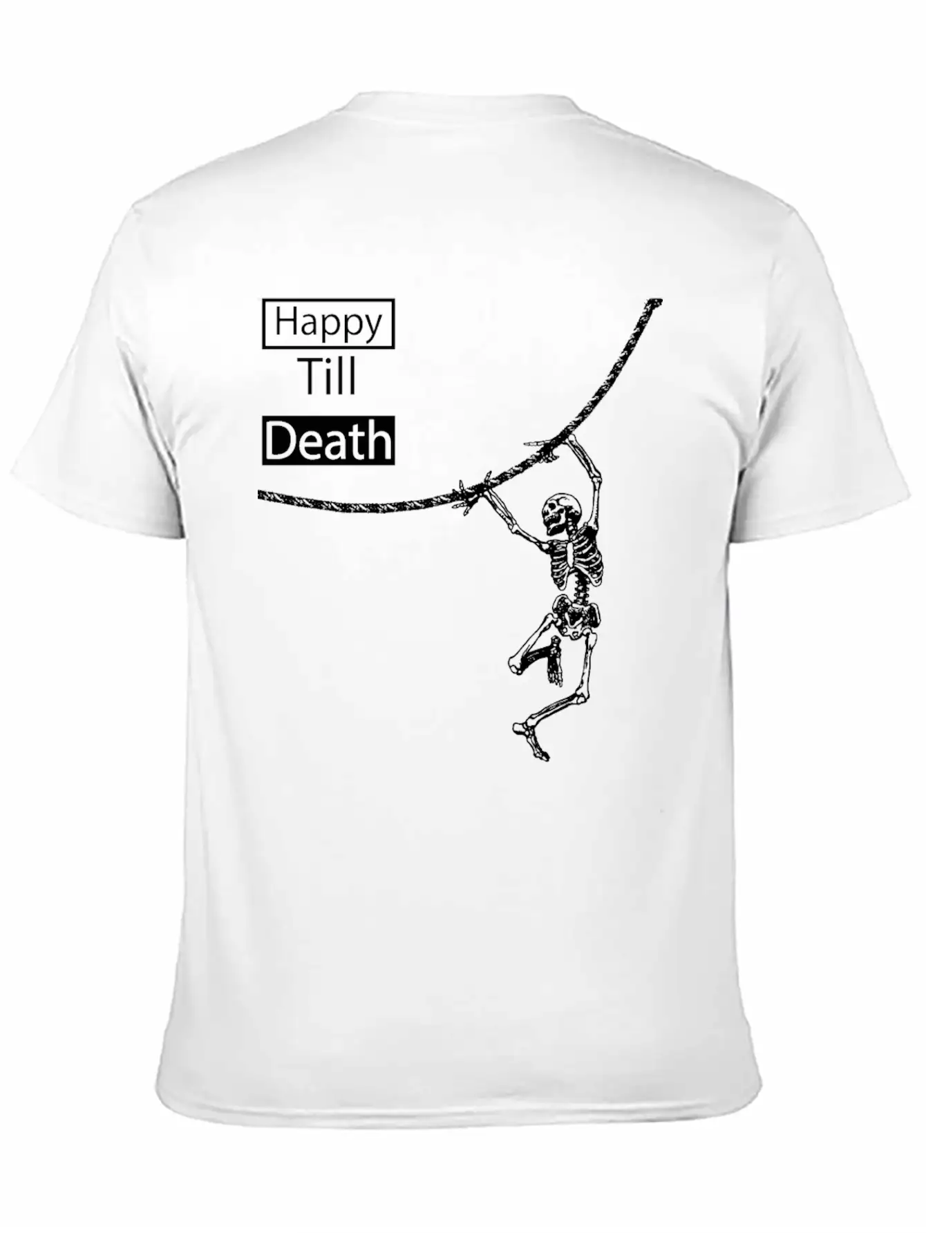 Happy Till Death, Timeless Short Sleeve Tee – Comfy And Minimalist Design