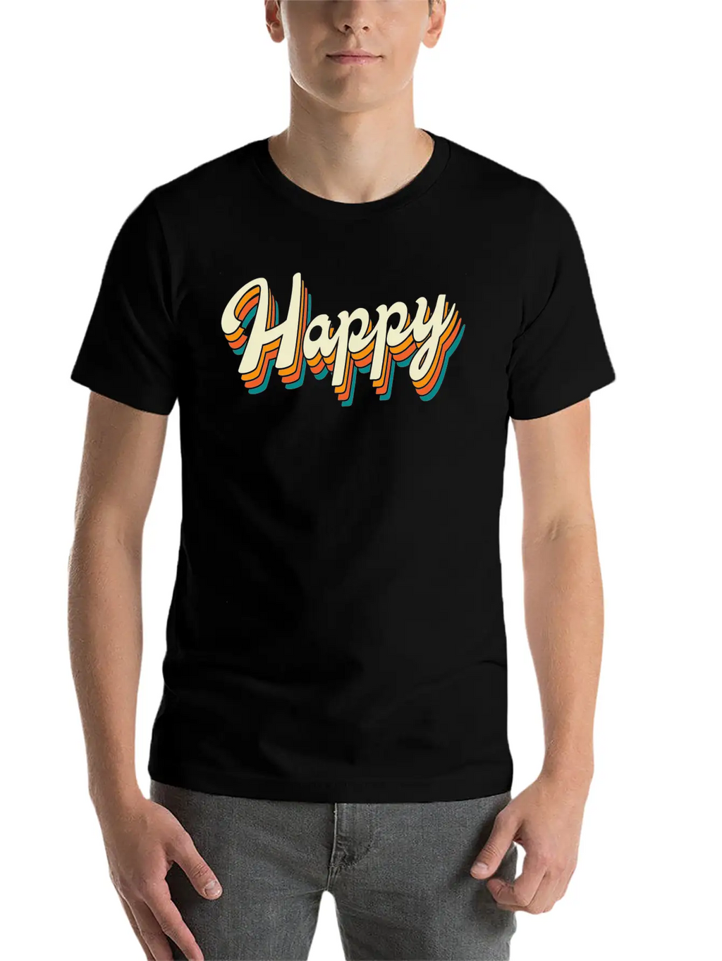 Happy Timeless Short Sleeve Tee – Comfy And Minimalist Design
