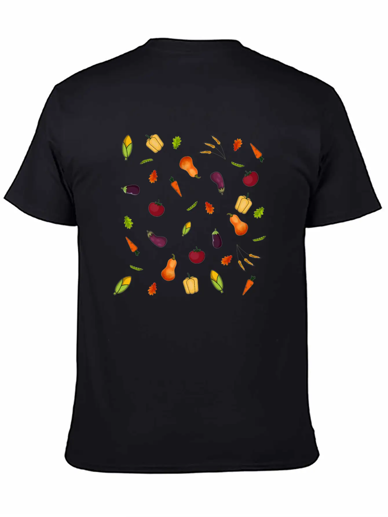 Happy Vegetables Essential Cotton Tee For Daily Outfits – Unisex Style