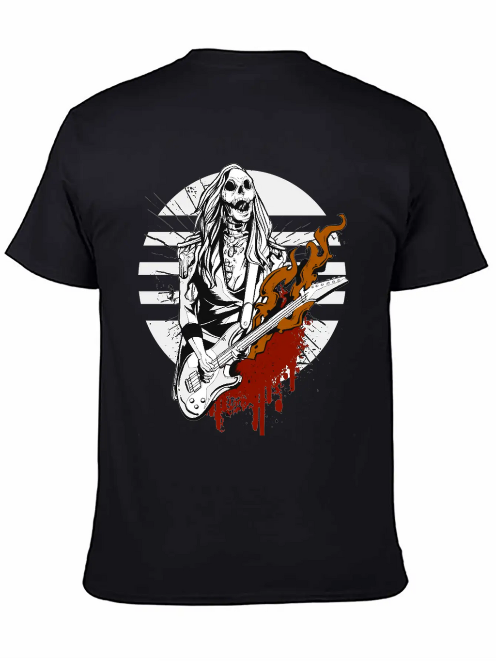 Hard Rock Rocker Concert Festival Outfit Costume Breathable Graphic T-Shirt – Perfect For Casual Days