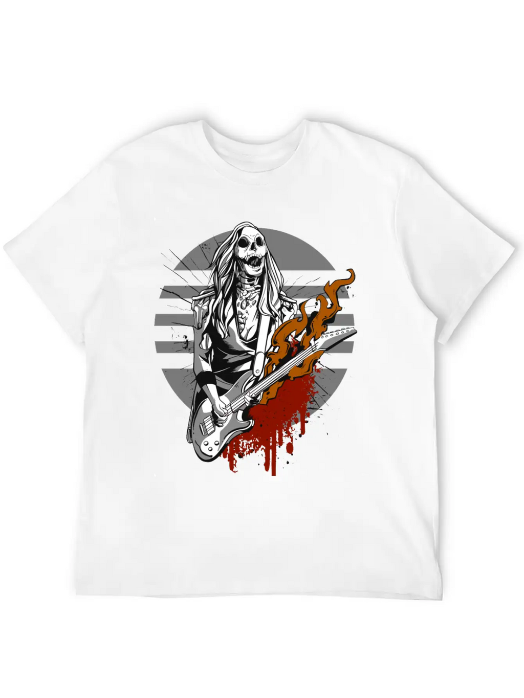 Hard Rock Rocker Concert Festival Outfit Costume Breathable Graphic T-Shirt – Perfect For Casual Days