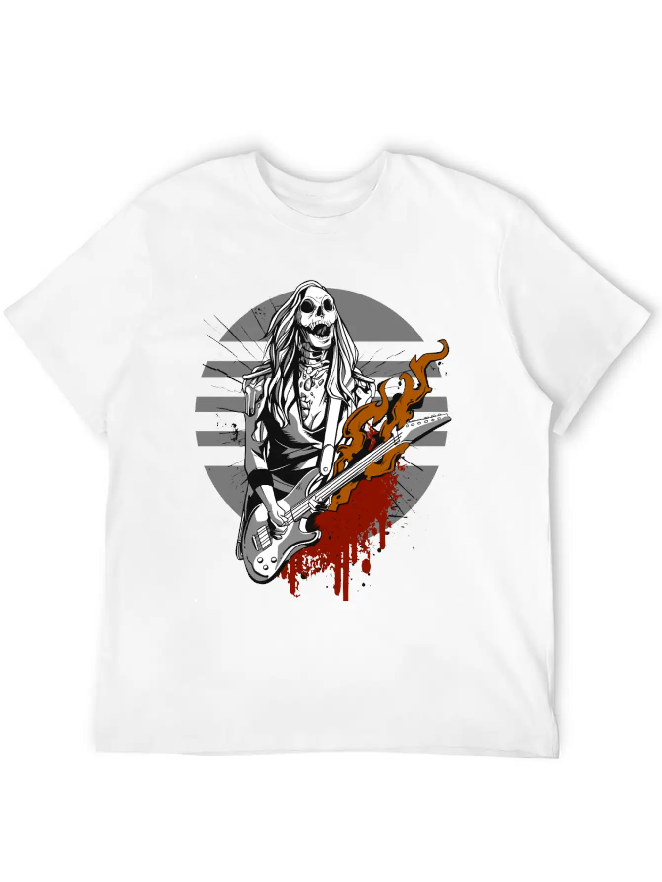 Hard Rock Rocker Concert Festival Outfit Costume Breathable Graphic T-Shirt – Perfect For Casual Days