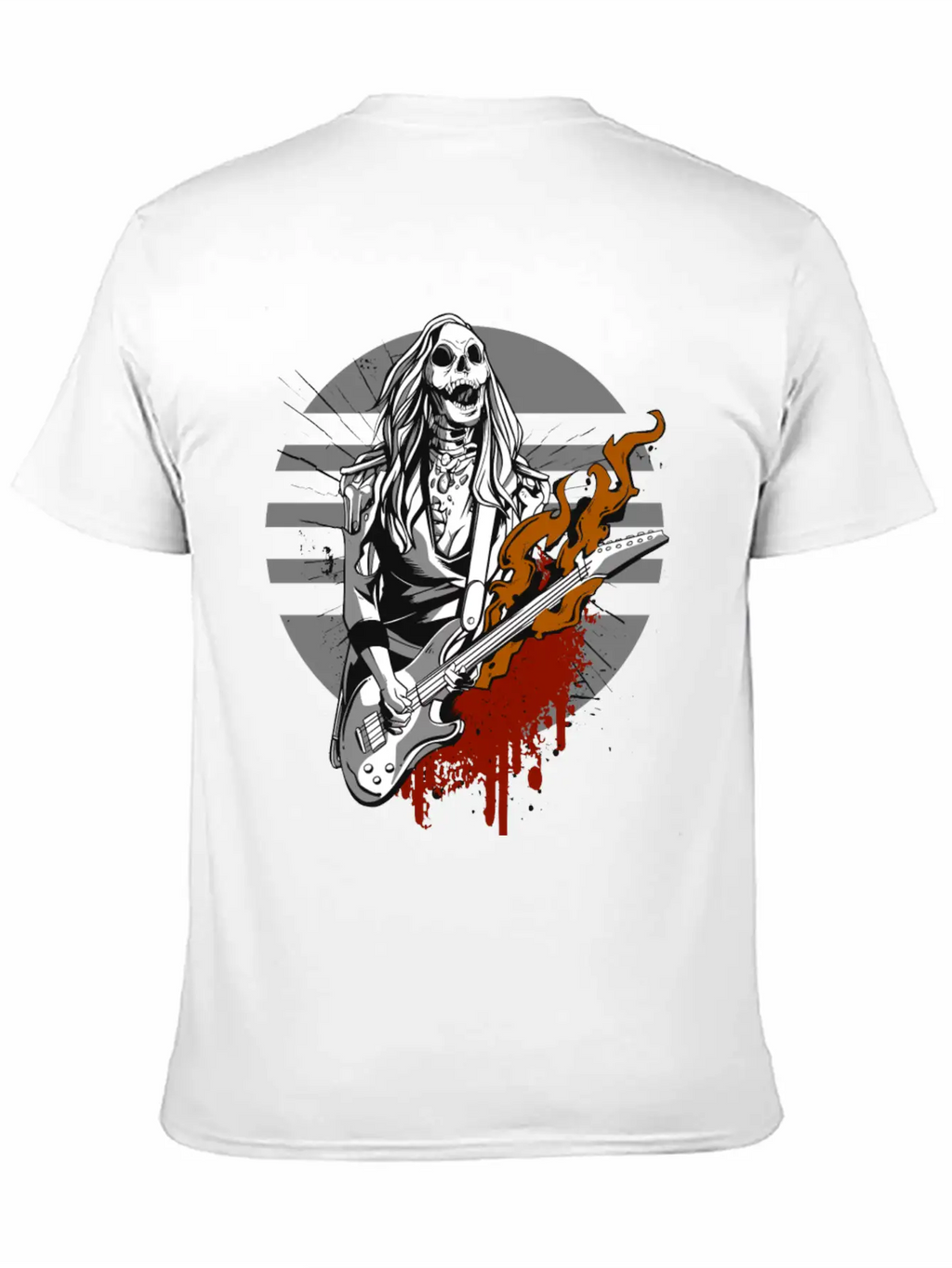 Hard Rock Rocker Concert Festival Outfit Costume Breathable Graphic T-Shirt – Perfect For Casual Days