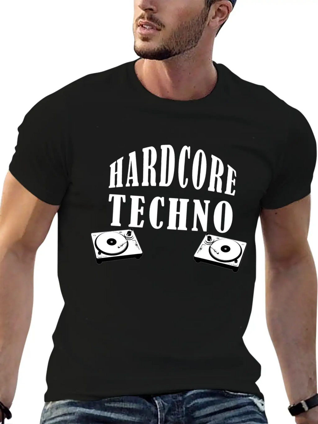 HARDCORE TECHNO Cool Music Giftidea Festival Breathable Soft Cotton T-Shirt – Timeless Casual Look