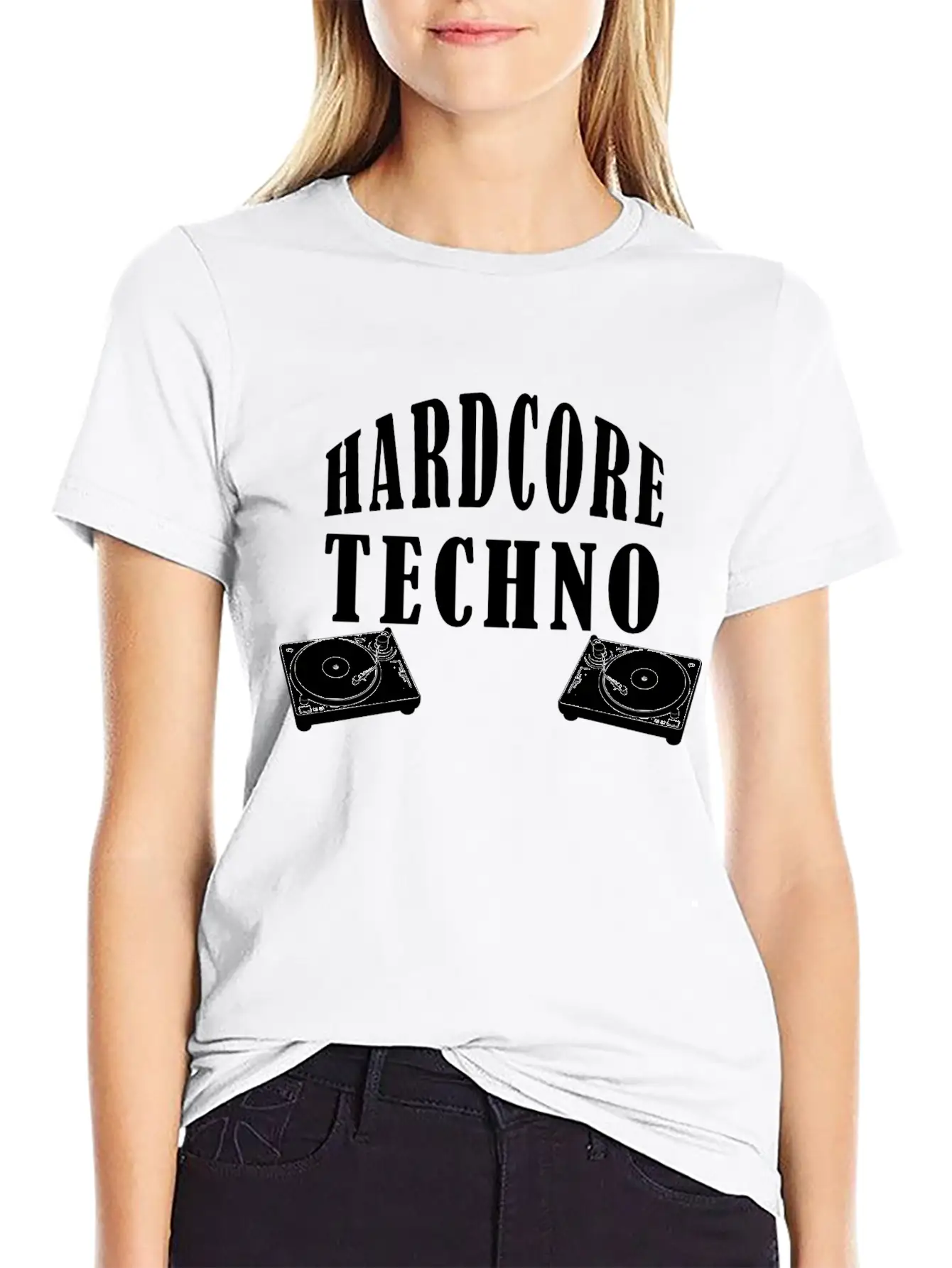 HARDCORE TECHNO Cool Music Giftidea Festival Breathable Soft Cotton T-Shirt – Timeless Casual Look